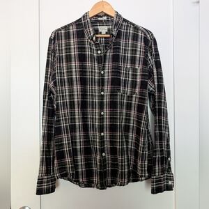 J. Crew Button-down, Green Madras